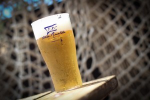 Bicchieri da birra in plastica. 